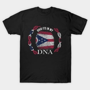 Ohio Its In My DNA - Ohioan Flag - Gift for Ohioan From Ohio T-Shirt